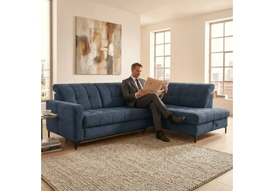 ADA 8341 kárpitos sarokgarnitúra ottomános balos