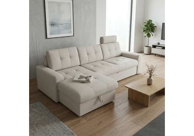 7334 ottomános sarokgarnitúra akciós REC szövettel