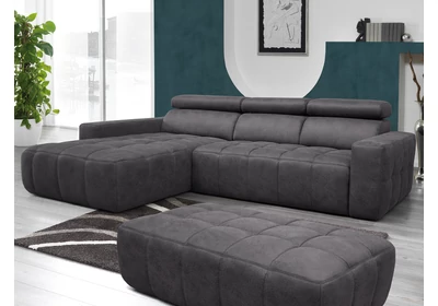 7549 kárpitos sarokgarnitúra lábtartós jobbos