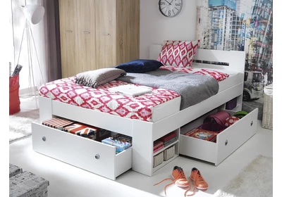 Nepo ágykeret 3 ágyneműtartó fiókkal