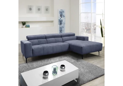 ADA 8898 széleslábtartós sarokgarnitúra ágyneműtartóval akciós szövettel balos