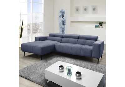 ADA 8898 széleslábtartós sarokgarnitúra ágyneműtartóval akciós szövettel jobbos