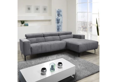 ADA 8898 széleslábtartós sarokgarnitúra ágyneműtartóval akciós szövettel balos