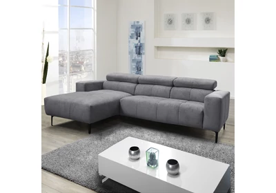 ADA 8898 széleslábtartós sarokgarnitúra ágyneműtartóval akciós szövettel jobbos