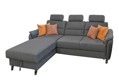 Tallin kárpitos lábtartós sarokgarnitúra jobbos