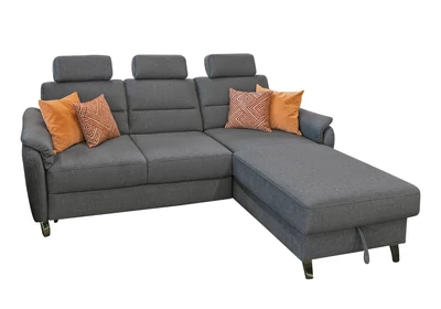 Tallin kárpitos lábtartós sarokgarnitúra balos