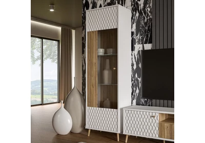 Aksana magas vitrin LED-világítással Aksana magas vitrin LED-világítással