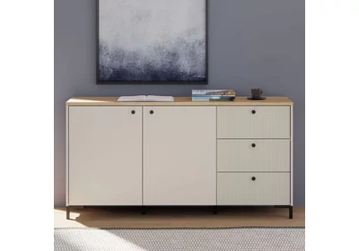 Bixbite komód 2 ajtós 3 fiókos