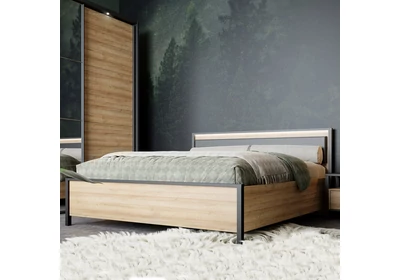 High Rock ágykeret 160x200 cm LED-világítással