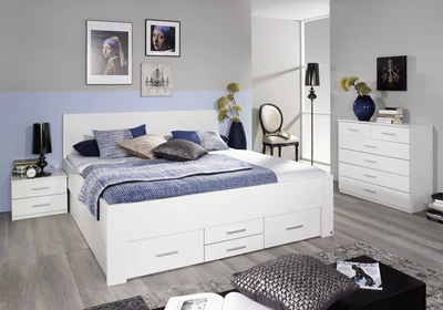 Isotta 6 fiókos ágykeret fehér 160x200 cm