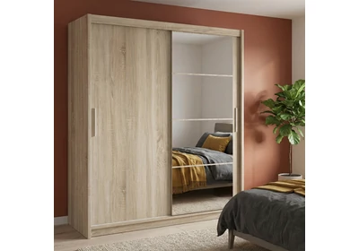 Mario tolóajtós gardróbszekrény sonoma