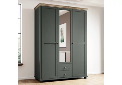 Evora gardróbszekrény 3 ajtós, tükrös