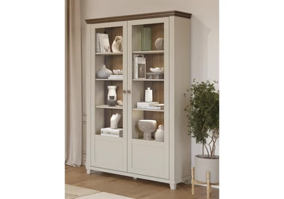 Evora vitrines szekrény 2 ajtós