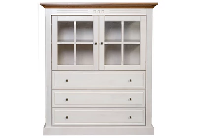 Concerto magas komód 2 ajtós 3 fiókos ablakos