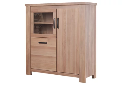 Modena magas komód 2 ajtós+ 1 üvegajtós