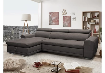 Alicante kárpitos sarokgarnitúra lábtartós jobbos