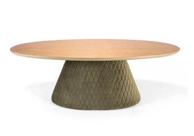 Oslo ovális étkezőasztal steppelt