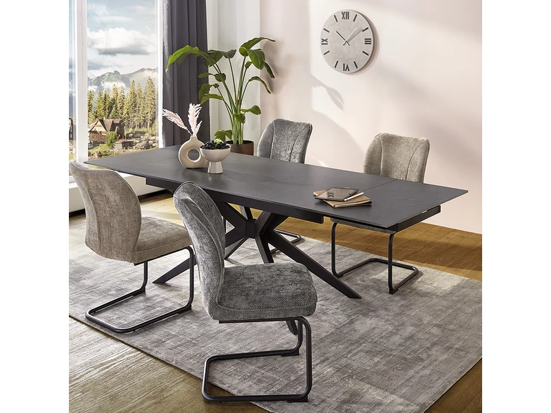 Campus 240 cm-re kihúzható kerámiafelületes étkezőasztal