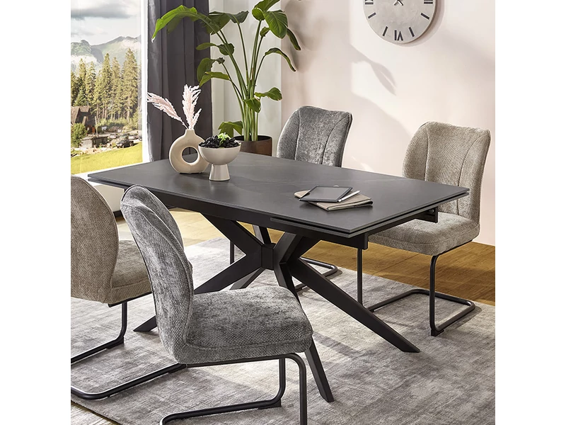 Campus 240 cm-re kihúzható kerámiafelületes étkezőasztal