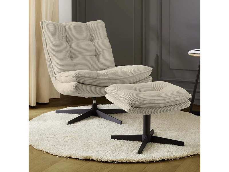 Kasper relax forgófotel lábtartóval