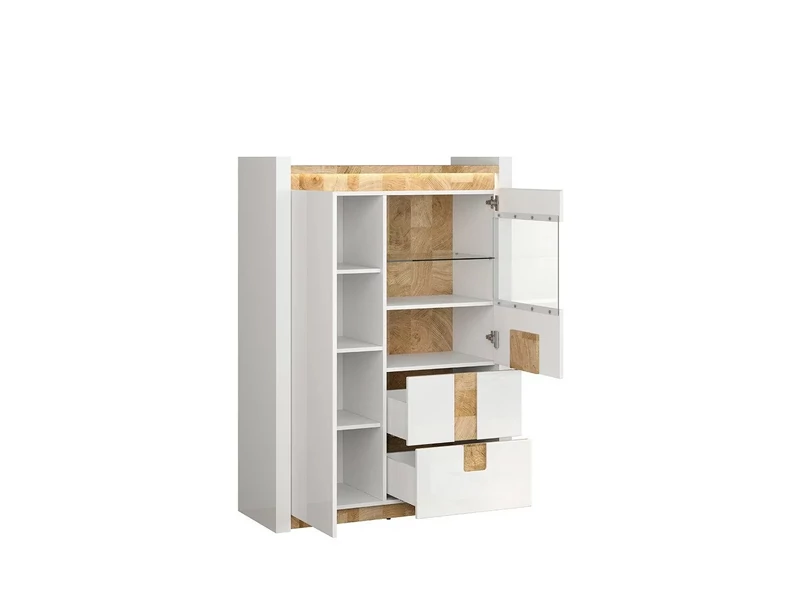 Alameda vitrin 2 ajtós (1 vitrines) 2 fiókos