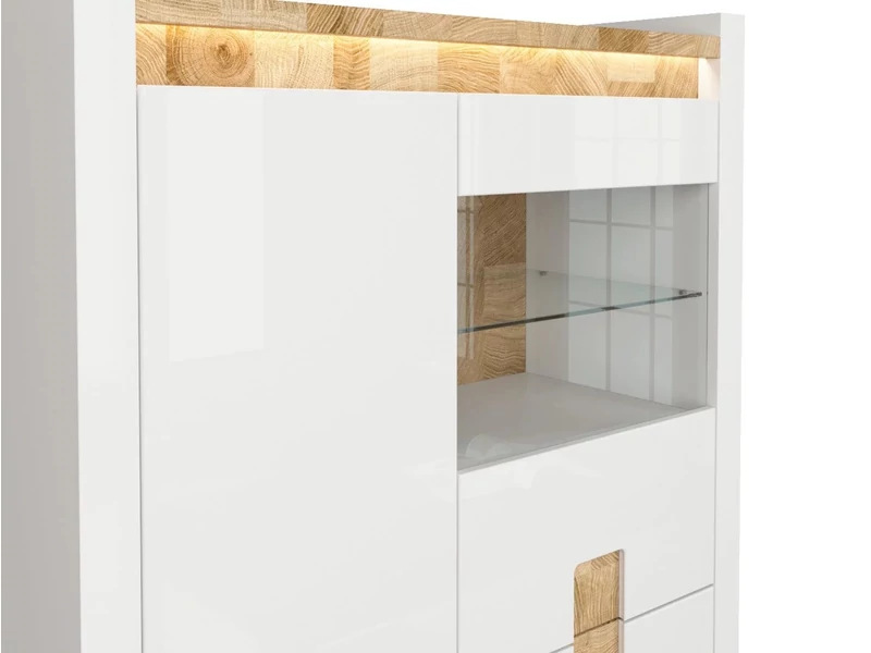 Alameda vitrin 2 ajtós (1 vitrines) 2 fiókos
