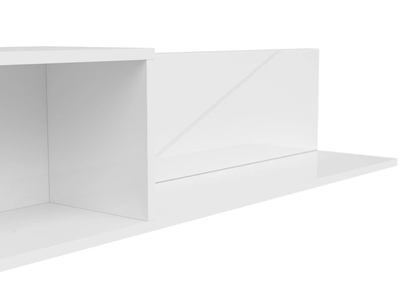Forn falipolc 160 cm fehér