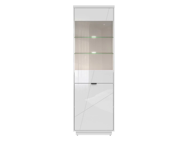 Forn vitrin 2 ajtós (1 vitrines) fehér