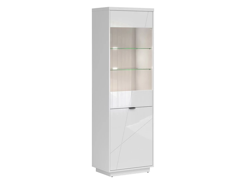 Forn vitrin 2 ajtós (1 vitrines) fehér