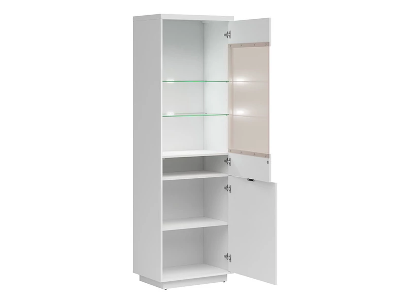 Forn vitrin 2 ajtós (1 vitrines) fehér