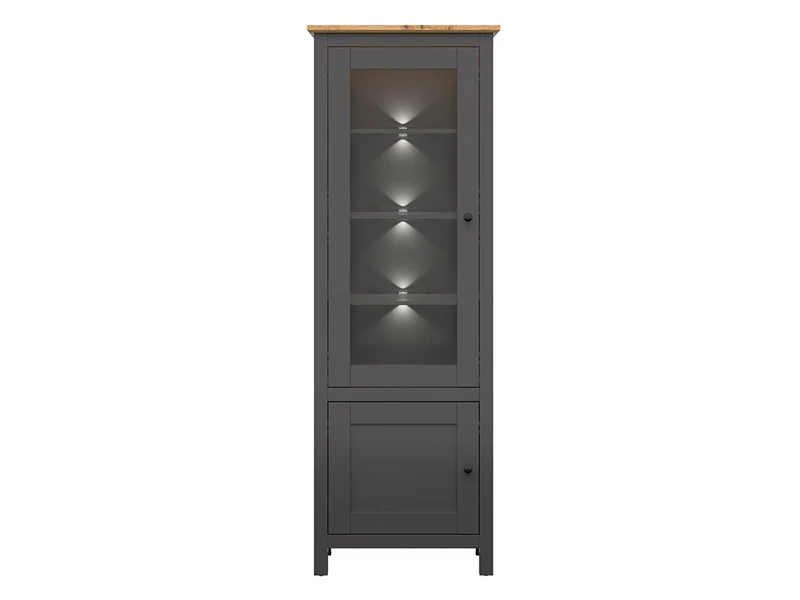 Hesen grafit vitrin 2 ajtós (1 vitrines)