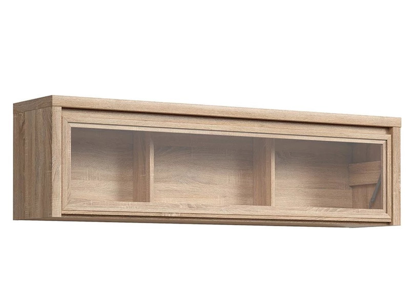 Kaspian faliszekrény vitrines, lenyíló ajtós