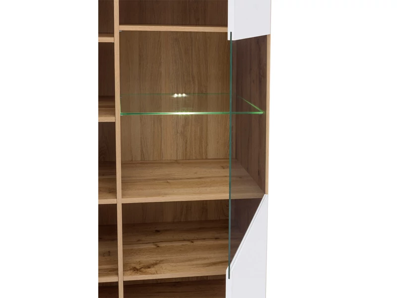 Zele vitrin 2 ajtós (1 vitrines) 56 cm