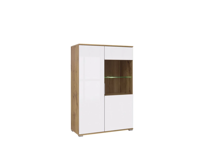 Zele vitrin 2 ajtós (1 vitrines) 90 cm