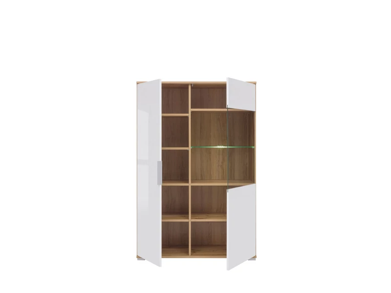 Zele vitrin 2 ajtós (1 vitrines) 90 cm