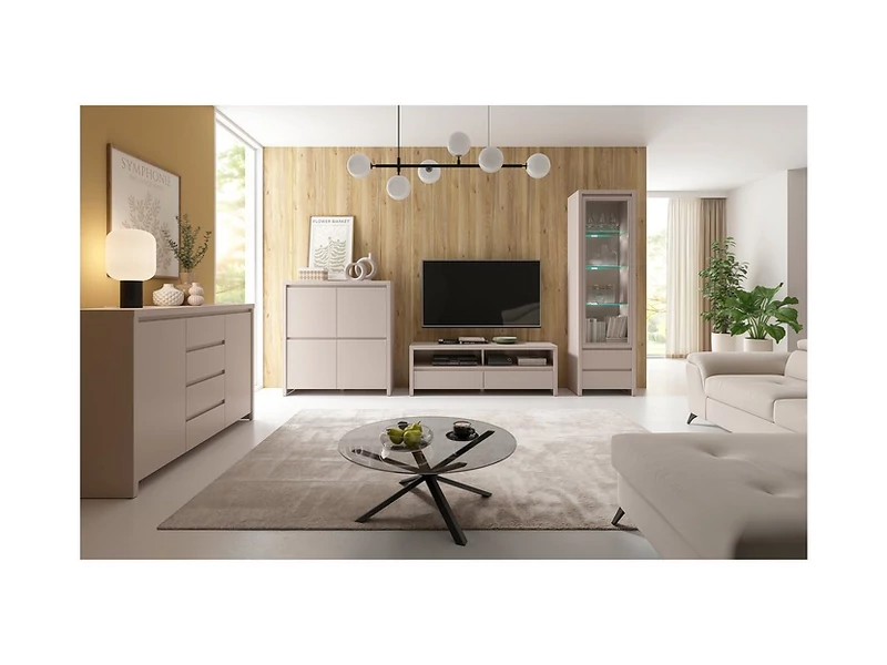 Kaspian TV szekrény 2 fiókos kasmír