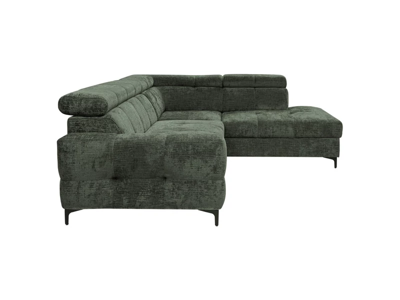 Leno ottomános sarokgarnitúra, ágyazható, ágyneműtartós jobbos