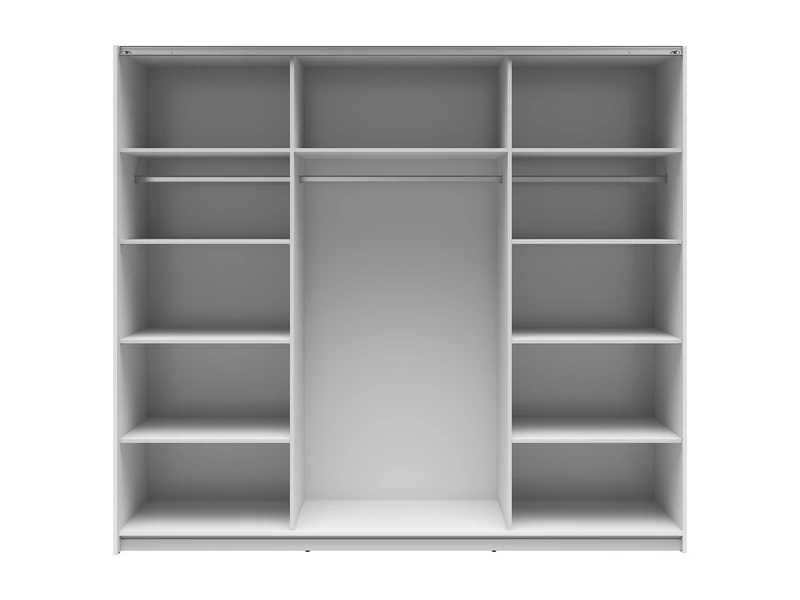 Tetrix tolóajtós gardróbszekrény 220 cm egytükrös