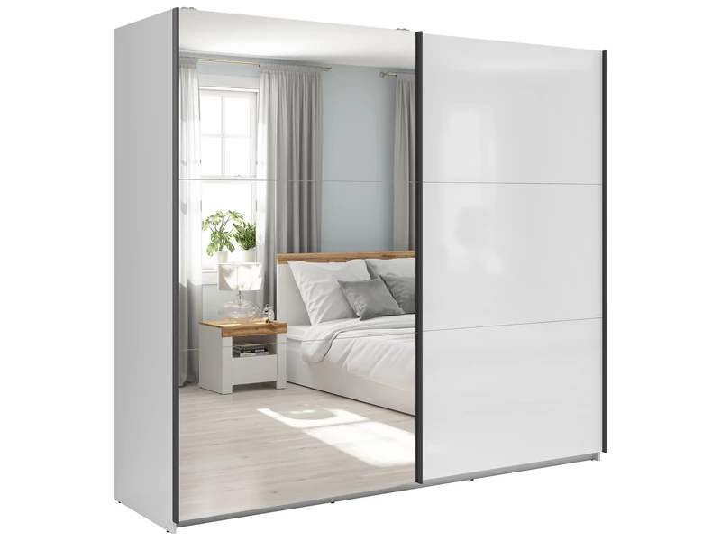 Tetrix tolóajtós gardróbszekrény 220 cm egytükrös