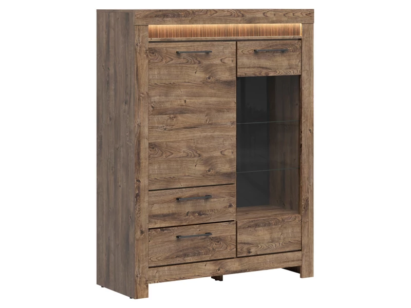 Torin vitrin 2 ajtós (1 vitrines) 2 fiókos