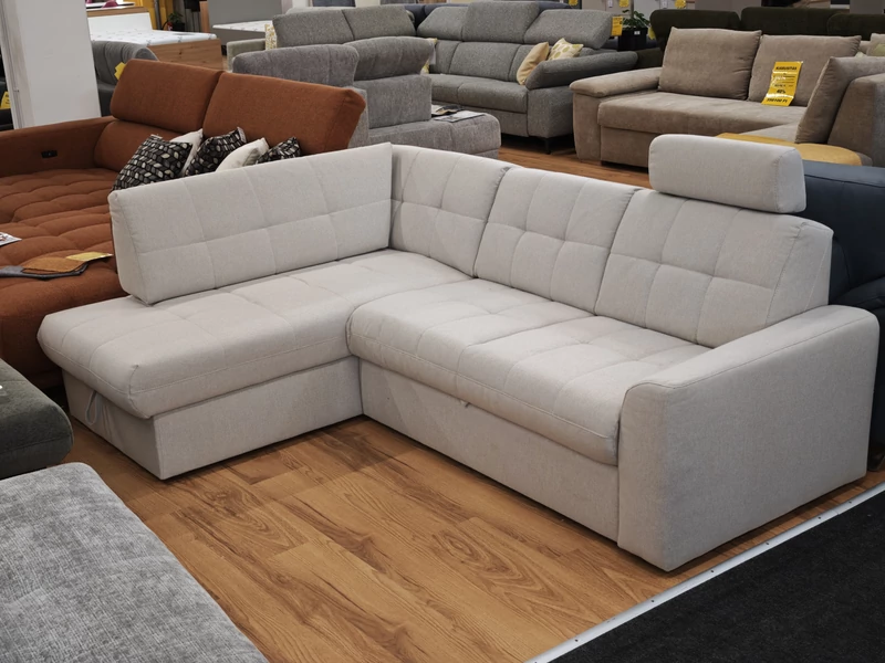 7334 ottomános sarokgarnitúra akciós REC szövettel