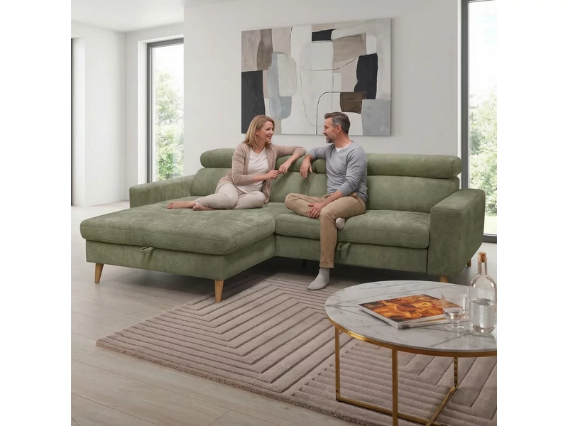 ADA 7557 lábtartós sarokgarnitúra