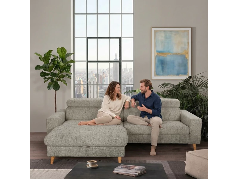 ADA 7557 lábtartós sarokgarnitúra