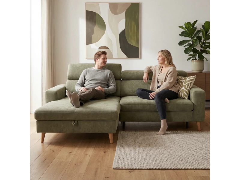 ADA 7557 lábtartós sarokgarnitúra