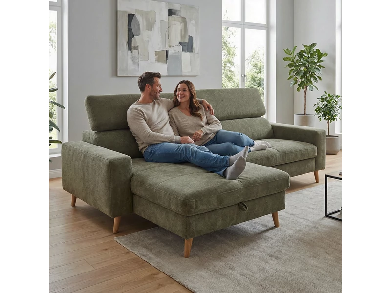 ADA 7557 lábtartós sarokgarnitúra