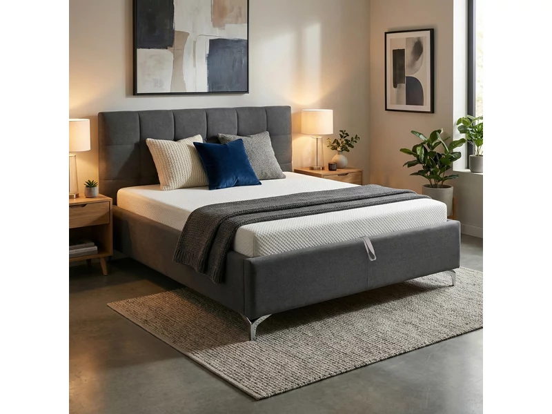 ADA Ibarra Kárpitos franciaágy ágyneműtartóval