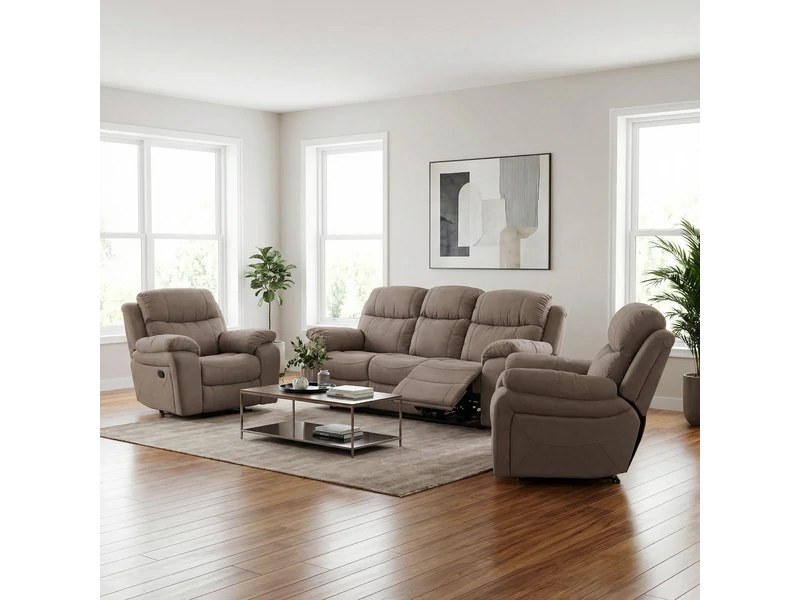 Harrier 3-1-1 garnitúra motoros relax funkcióval 2 db manuális relax fotellel - bemutatódarab