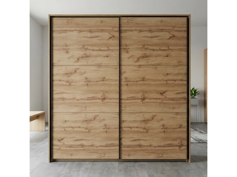 Tetrix tolóajtós gardróbszekrény 220 cm - bemutatódarab