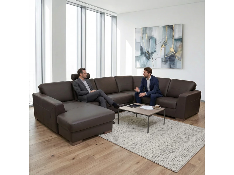 Vito U-alakú bőrgarnitúgarnitúra - bemutatódarab