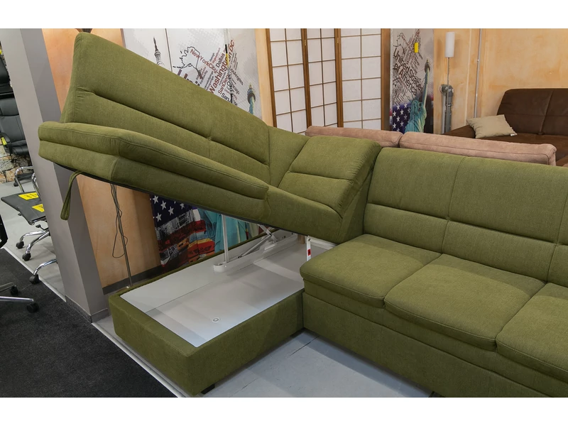 Prum U-alakú ülőgarnitúra, ágyazható, ágyneműtartós